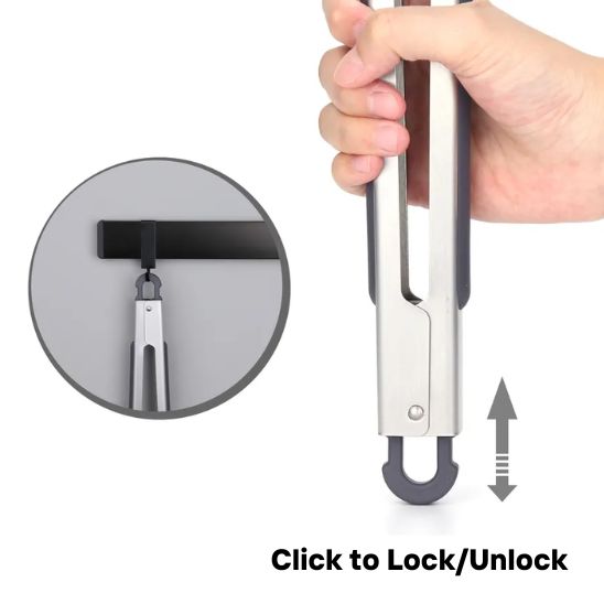 Click-lock Food Tongs