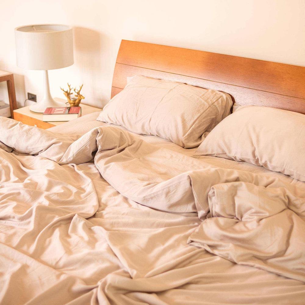 300 Thread Count 100% Bamboo Duvet Cover - Light Gray