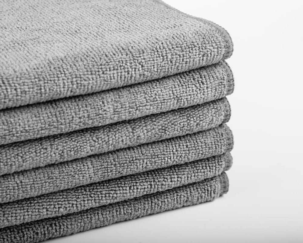 Microfiber Cloth Set of 6, Gray