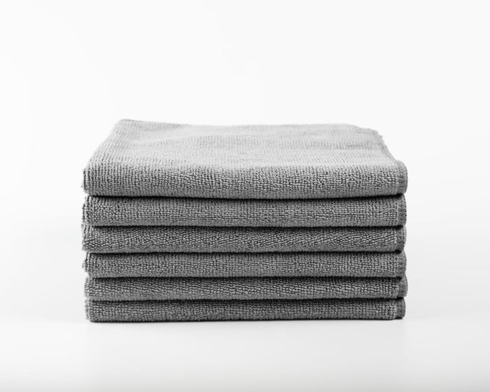 Microfiber Cloth Set of 6, Gray