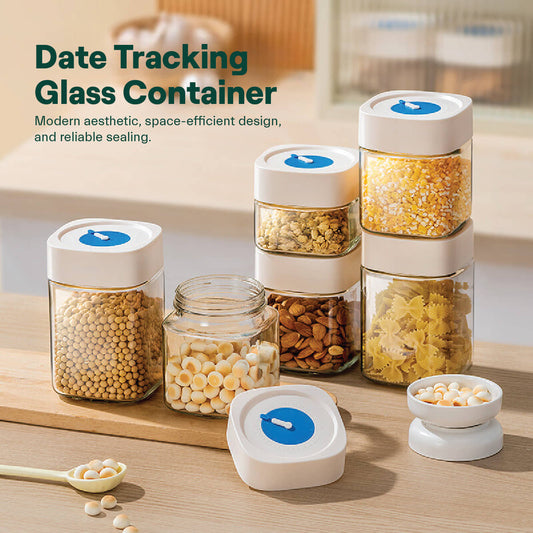 Date Tracking Glass Containers