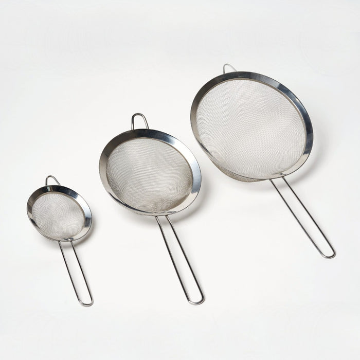 Stainless Steel Strainers, set of 3