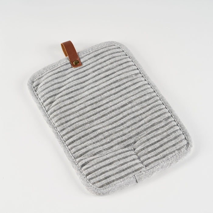 Yarn Dyed Pot Holder with Non-Slip Silicone