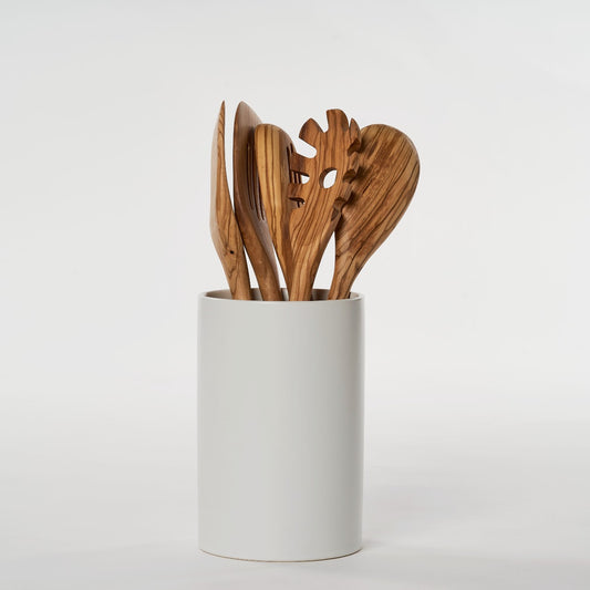 Stoneware Utensil Holder