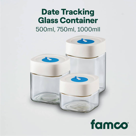 Date Tracking Glass Containers